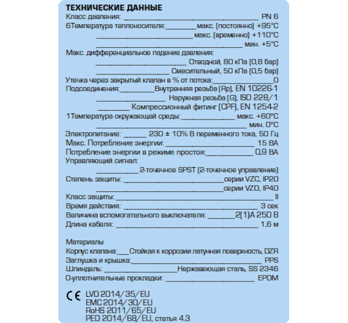 Клапан перемикаючий VZC162 DN20 G1