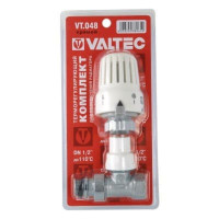 Клапан радіаторний Valtec з термостатичною головкою прямий вн-нар 1/2