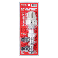 Комплект терморегулюючого обладнання Valtec для радіатора кутовий вн-нар 1/2