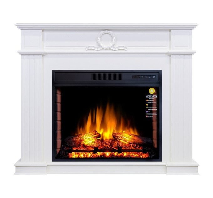 Камінокомплект ArtiFlame NEOCLASSIC AF28S БІЛИЙ ДУБ (зі звуком)