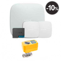 Ajax Hub + LeaksProtect (2од) + WallSwitch + кран з електроприводом Neptun Profi 220в 1/2 Ajax Hub + LeaksProtect (2од) + WallSwitch + кран з електроприводом Neptun Profi 220в 1/2