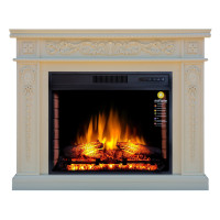 Камінокомплект ArtiFlame DELMONA AF28S СЛОНОВА КІСТКА (зі звуком)