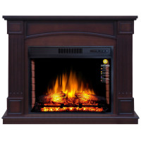 Камінокомплект ArtiFlame BOSTON AF28S МАХАГОН КОРИЧНЕВИЙ АНТИК (зі звуком)