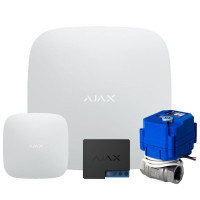 Ajax Hub + LeaksProtect + WallSwitch + Кран шаровий з електроприводом HC 220 1