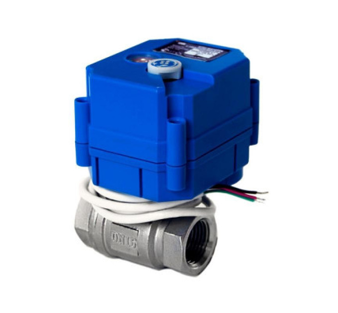 Ajax Hub + LeaksProtect (2шт) + WallSwitch + Кран шаровий з електроприводом HC 220В 1/2 