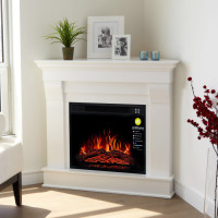 Камінокомплект кутовий ArtiFlame ALBION CORNER AF23S БІЛИЙ ВАНІЛЬ (зі звуком)