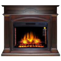 Камінокомплект ArtiFlame DECEMBER AF28S МАХАГОН КОРИЧНЕВИЙ АНТИК (зі звуком)