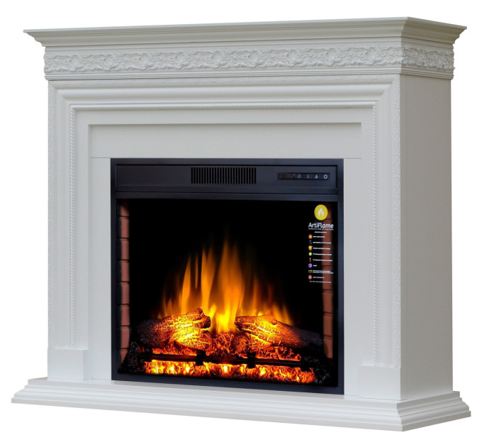 Камінокомплект ArtiFlame PRATELLA AF28S БІЛИЙ Б'ЯНКО (зі звуком)