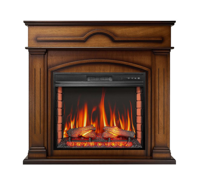 Камінокомплект ArtiFlame Inverno AF28S з обігрівом і звуком горіння вогню дуб антик
