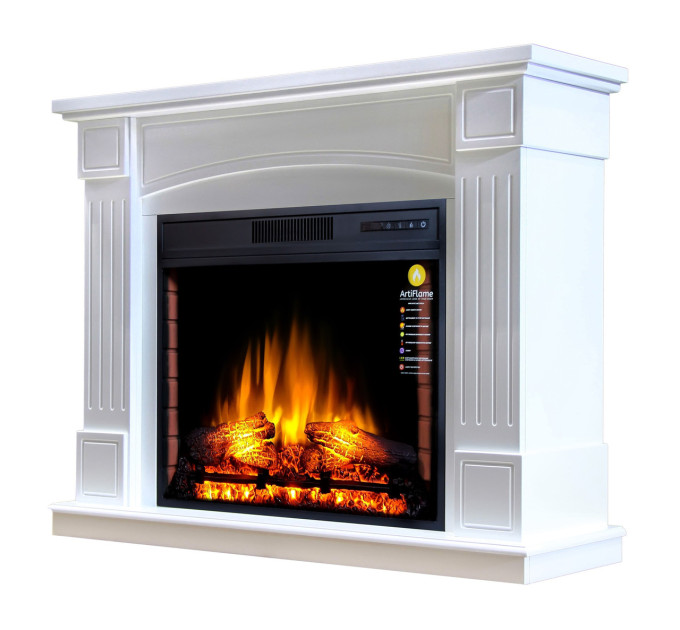 Камінокомплект ArtiFlame BOSTON AF28S БІЛИЙ Б'ЯНКО (зі звуком)