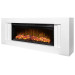 Камінокомплект ArtiFlame Line AF42 з обігрівом і звуком горіння вогню білий