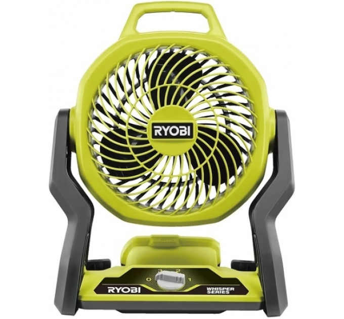 Вентилятор акумуляторний Ryobi ONE+ RF18-0 Whisper 18В 850м куб/год регулювання положення 3 швидкості 1.7кг без АКБ та ЗП